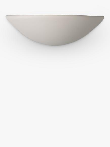 John Lewis Radius Uplighter Wall Light, White - view 2, White
