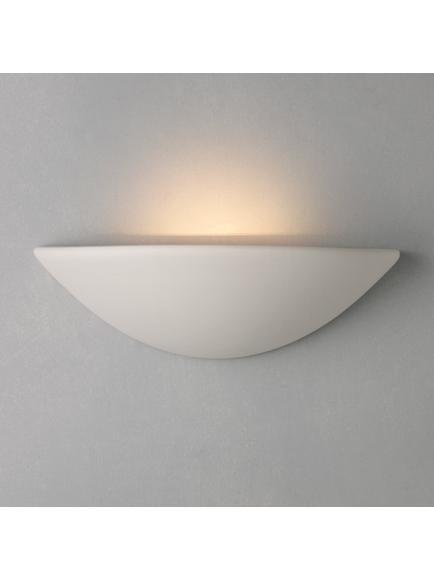 John Lewis Radius Uplighter Wall Light, White, White