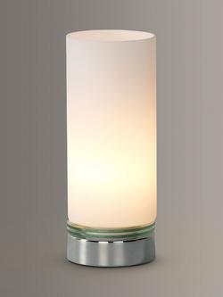 John Lewis Dexter Touch Lamp, Silver