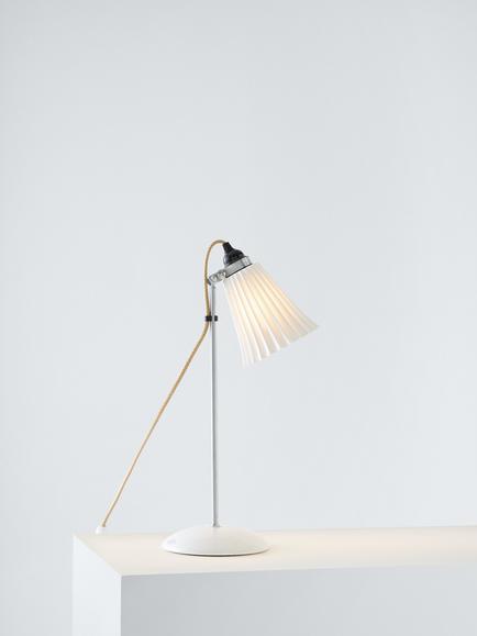 Original BTC Hector Pleated Desk Lamp, FT380, White
