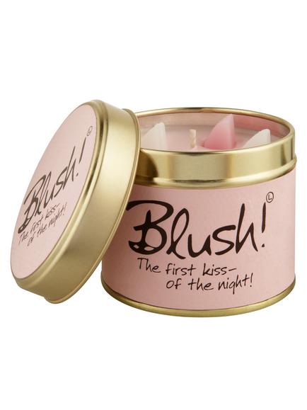 Lily-flame Blush Scented Tin Candle, 230g, Pink