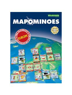 Wildcard Games Mapominoes Europe Dominoes Card Game, 