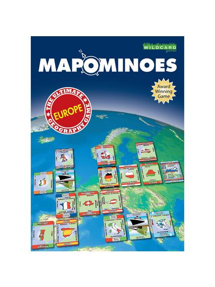 Wildcard Games Mapominoes Europe Dominoes Card Game, 