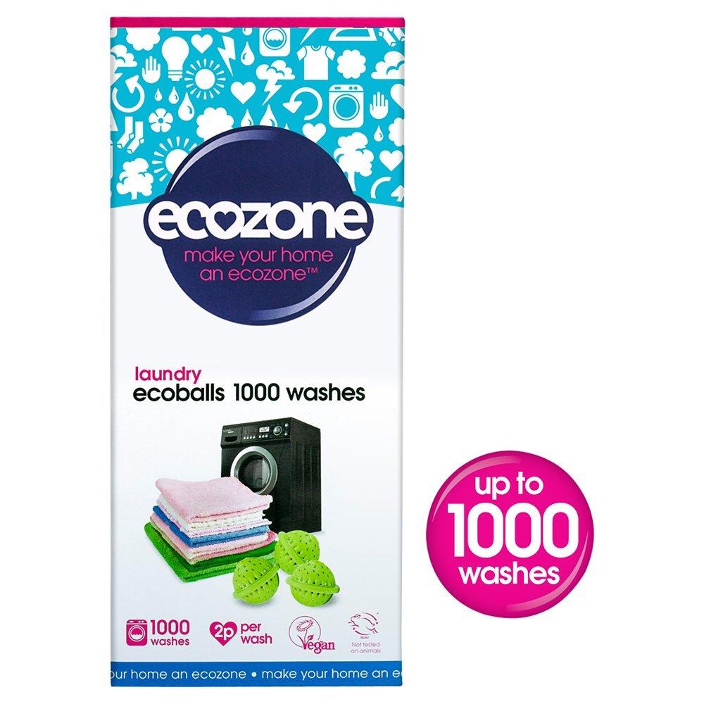 Ecozone Hypoallergenic, Antibacterial Ecoballs, 1000 washes