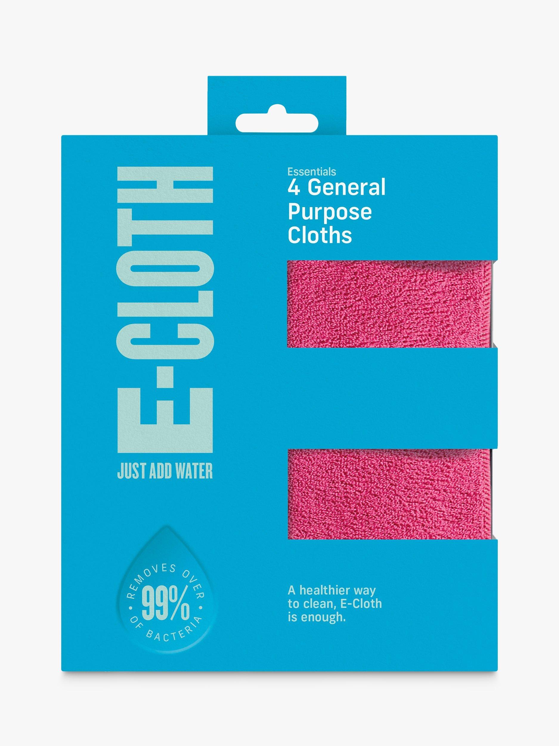 E-Cloth General Purpose Cloths, Pack of 4