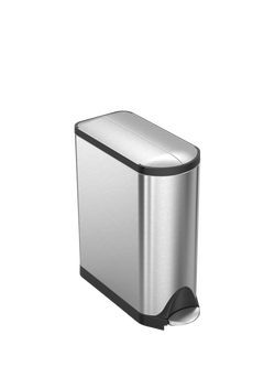 Simplehuman Butterfly Pedal Bin, Brushed Stainless Steel, 30L, Stainless Steel