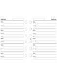 Filofax Contacts, Pocket