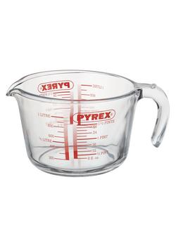 Pyrex Glass Measuring Jug, 1L, Clear