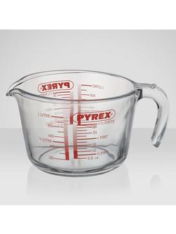 Pyrex Glass Measuring Jug, 1L - view 2, Clear