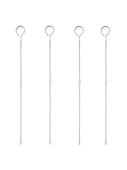 John Lewis Steel BBQ Skewers, Pack of 4, 