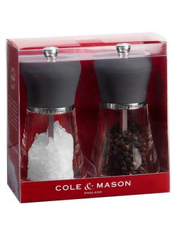Cole & Mason Napoli Salt and Pepper Mills - view 2, Black
