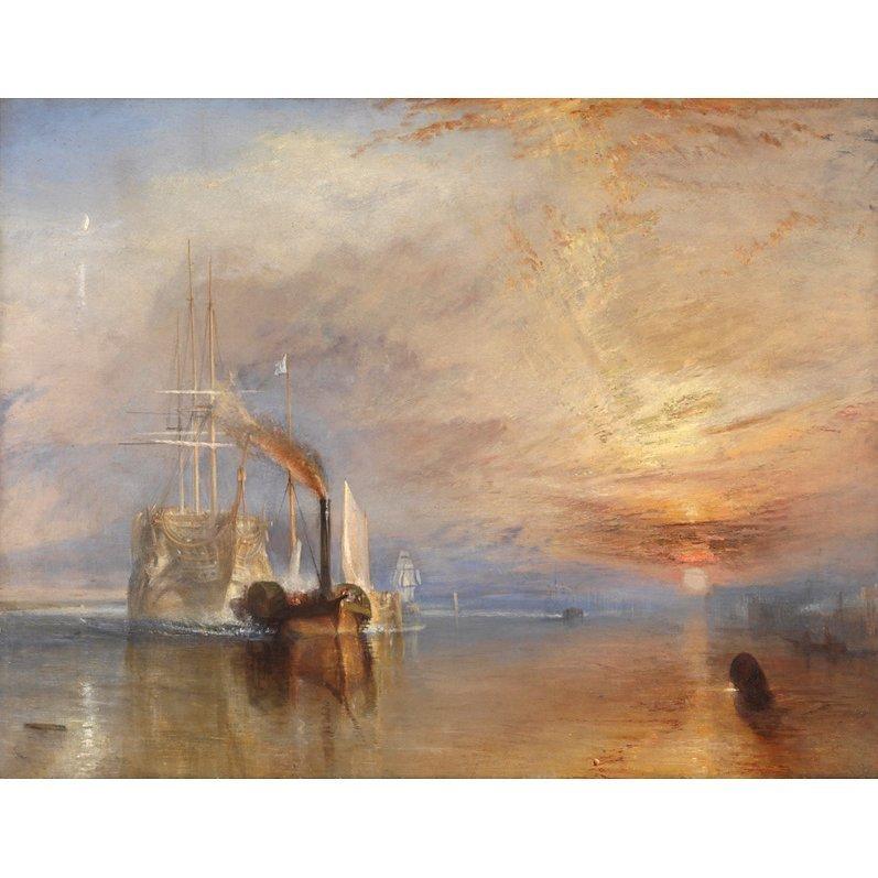 Joseph Mallord William Turner- The Fighting Temeraire, Stretched Canvas 