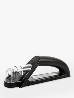 Robert Welch Handheld Kitchen Knife Sharpener, Black