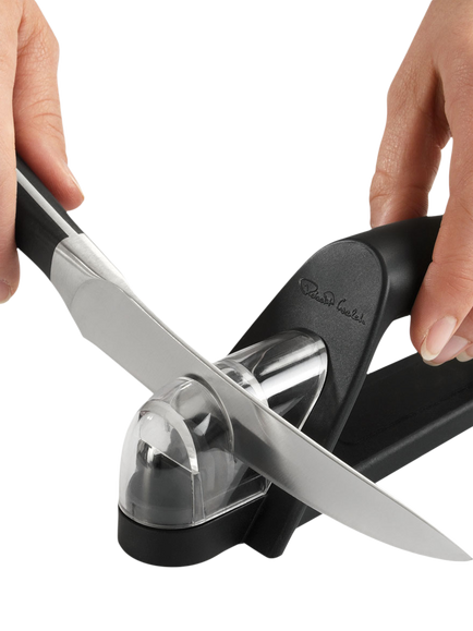 Robert Welch Handheld Kitchen Knife Sharpener - view 2, Black