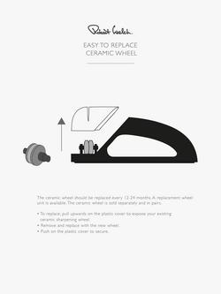 Robert Welch Handheld Kitchen Knife Sharpener - view 2, Black