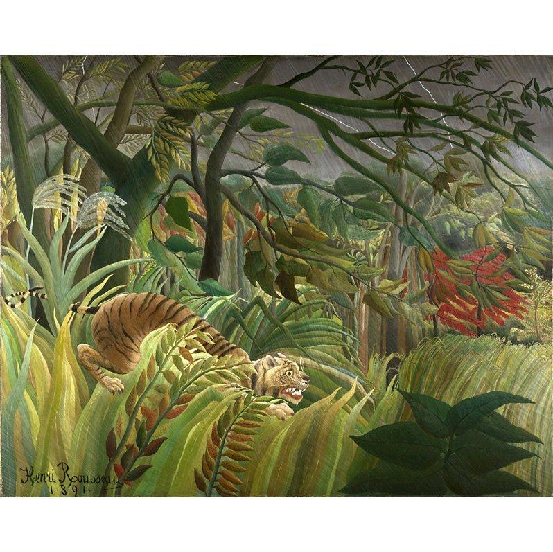 Henri Rousseau- Surprised (Tiger)