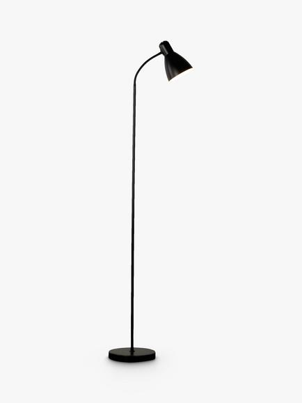 John Lewis Brandon Floor Lamp, Black, Black