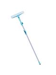 Leifheit Telescopic Window Cleaner with Removable Microfibre Coth and Squeegee Head, 2m