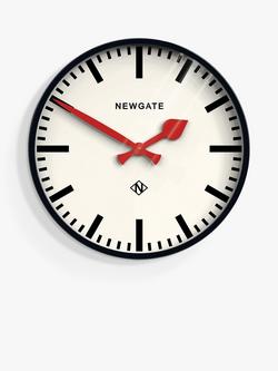 Newgate Clocks Putney Wall Clock, 45cm, Black, Black