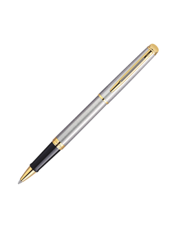 Waterman Hémisphère Essential Rollerball Pen, Silver/Gold, Stainless Steel