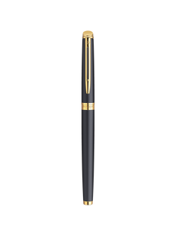 Waterman Hémisphère Essential Fountain Pen, Matt Black/Gold - view 2, Matte Black/Gold