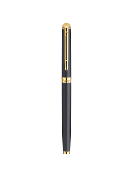 Waterman Hémisphère Essential Fountain Pen, Matt Black/Gold - view 2, Matte Black/Gold