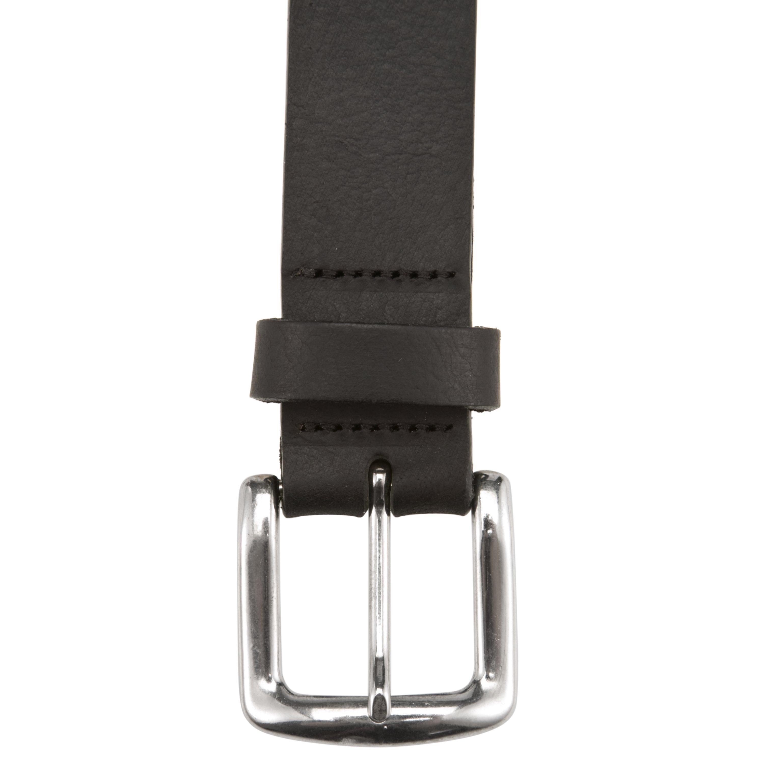 John Lewis Boy Leather Belt, Black, S/M