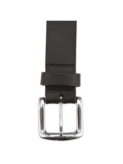 John Lewis Boy Leather Belt - view 2, Black