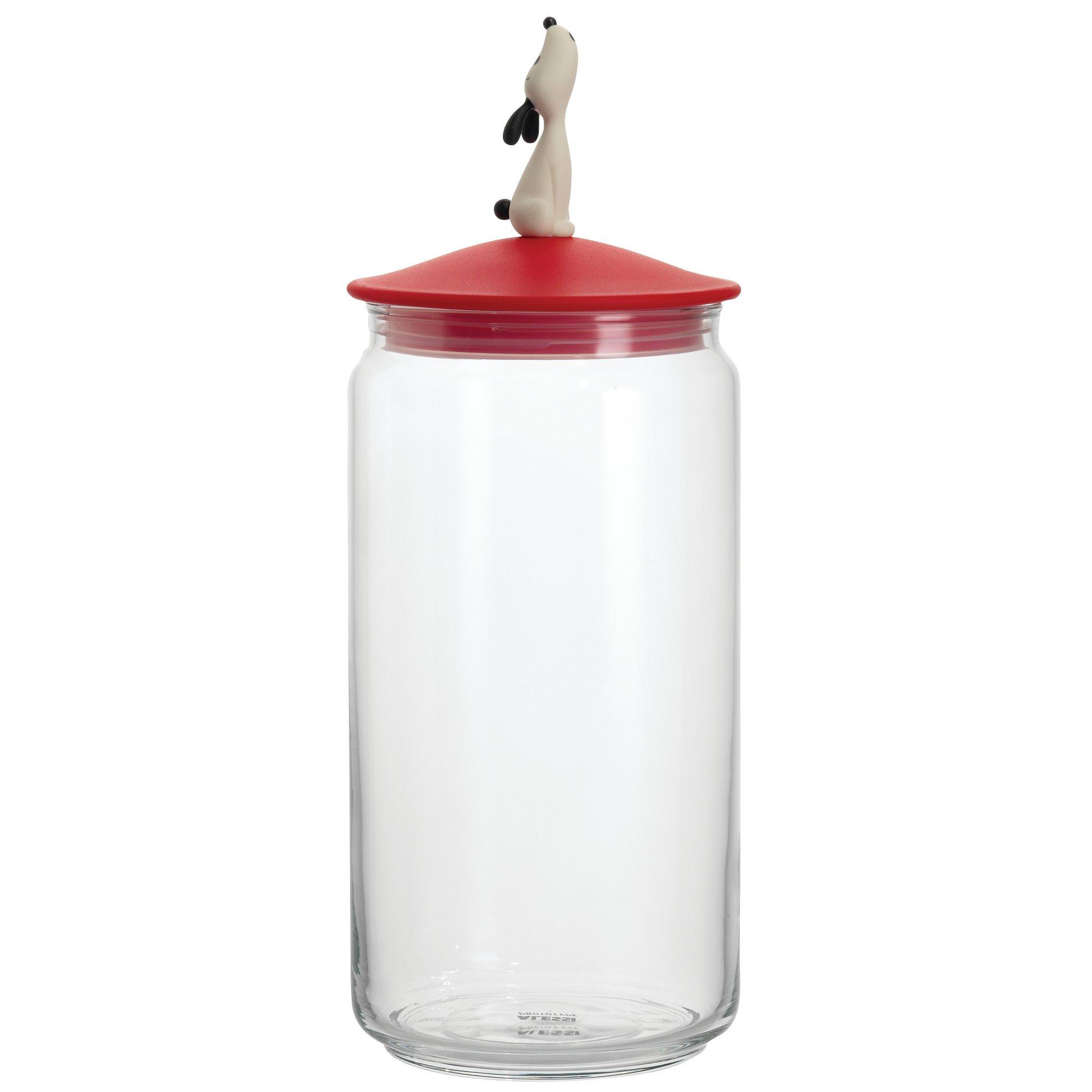 Alessi "Lula" Dog Food Jar, Red