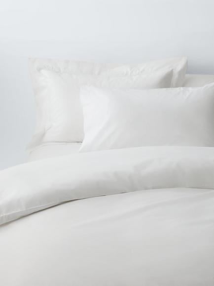 John Lewis Crisp & Fresh Egyptian Cotton Percale 200 Thread Count Bedding, White