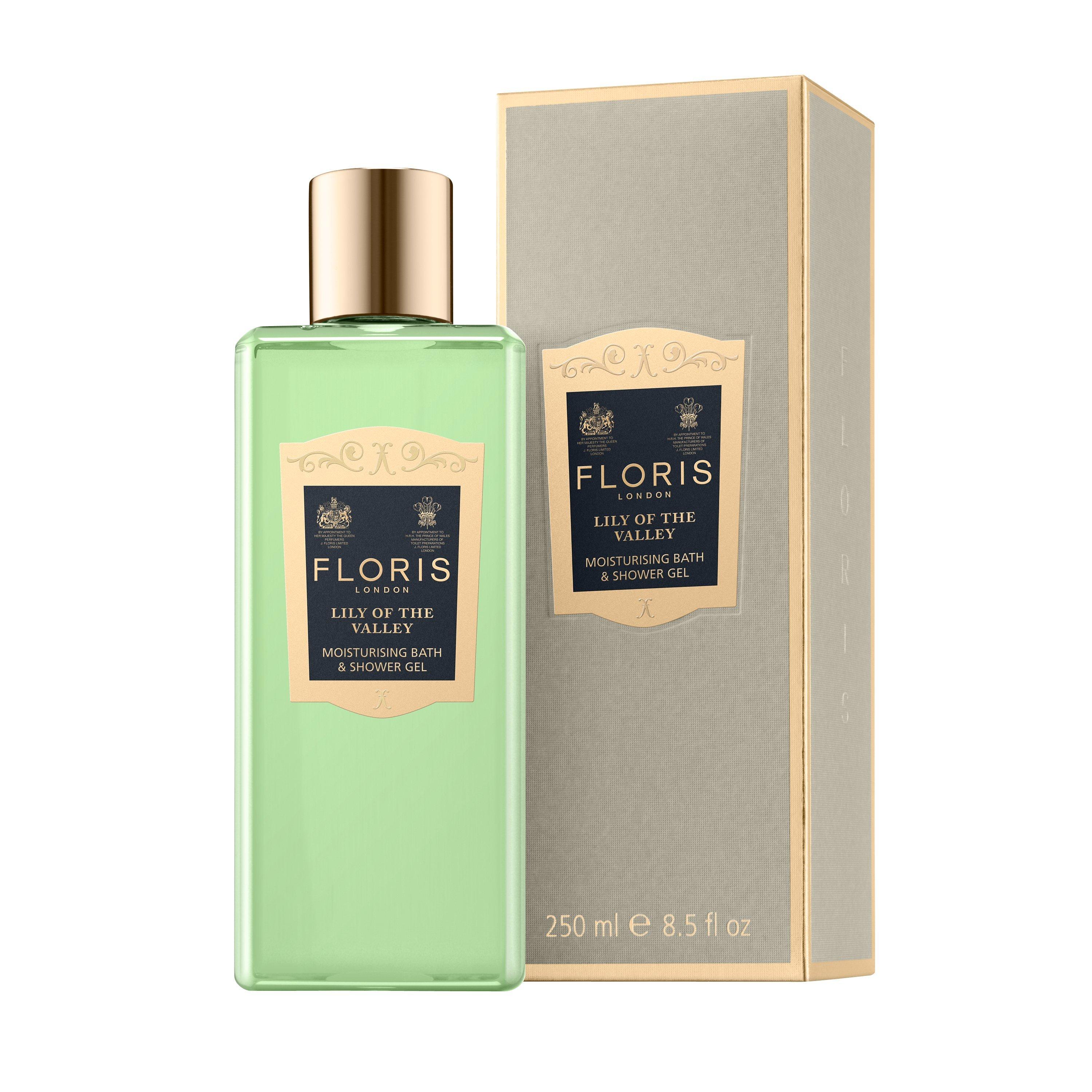 Floris Lily of the Valley Moisturising Bath and Shower Gel, 250ml