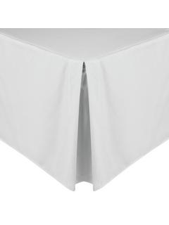John Lewis Crisp & Fresh Egyptian Cotton Percale 200 Thread Count Centre Pleat Single Valance, White