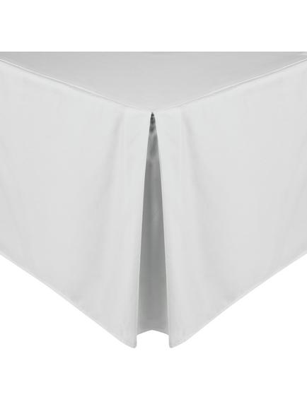 John Lewis Crisp & Fresh Egyptian Cotton Percale 200 Thread Count Centre Pleat Valance, White