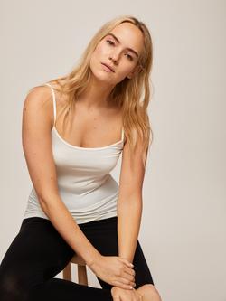 John Lewis Heat Generating Thermal Camisole, Ivory, Ivory