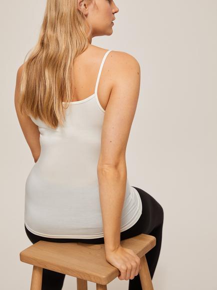 John Lewis Heat Generating Thermal Camisole, Ivory - view 2, Ivory
