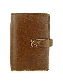 Filofax Leather Malden Personal Organiser, Ochre
