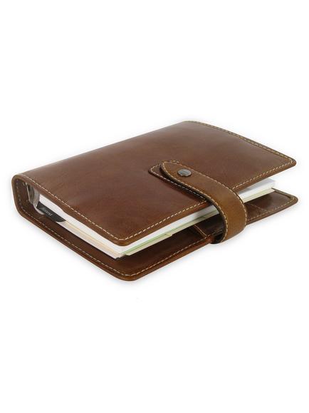 Filofax Leather Malden Personal Organiser - view 2, Ochre