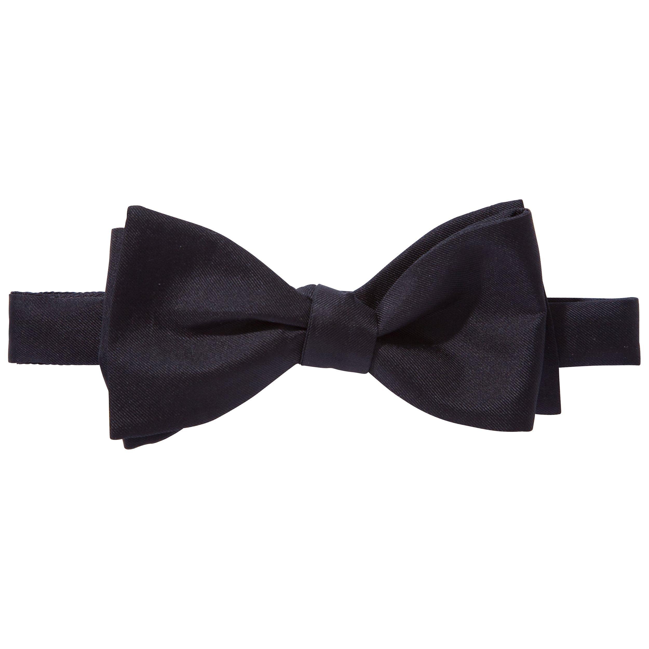 John Lewis Silk Self Tie Bow Tie, Black