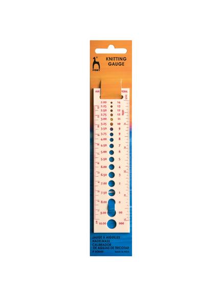 Pony Knitting Pin Gauge, Cream