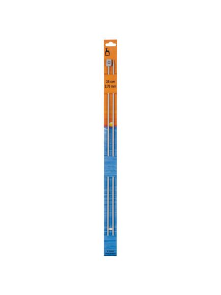 Pony 35cm Knitting Needles, Pack of 2, Assorted Widths, Grey, Grey