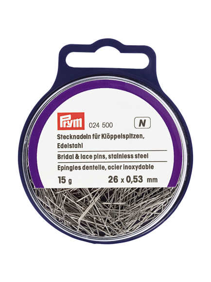 Prym Bridal And Lace Pins, 26mm, Silver
