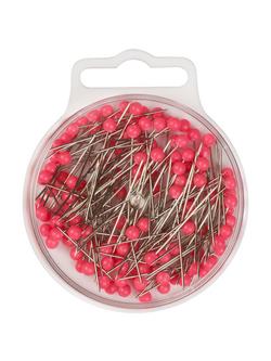 Prym Neon Plastic Head Pins, 0.60 x 32mm, 15g Tub - view 2, Silver/Neon
