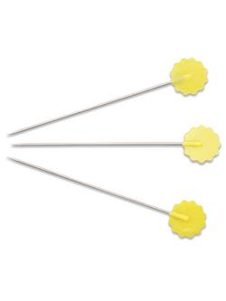 Prym Quilter's Flat Flower Pins, 60 x 50mm, Pack of  50 - view 2, Silver