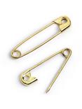 Prym Brass Safety Pins, Assorted Sizes, Pack of 30, Gold