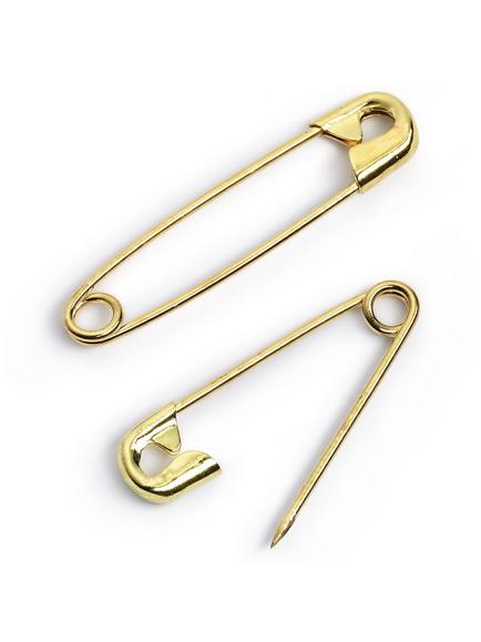 Prym Brass Safety Pins, Assorted Sizes, Pack of 30, Gold - view 2, 