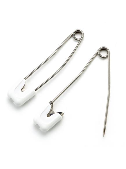 Prym Stainless Steel Nappy Pins, 55mm, Pack of 4 - view 2, White