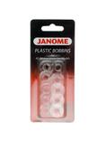 Janome Plastic Bobbins, Pack of 10