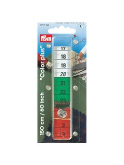 Prym Colour Plus Press Stud Tape Measure, 150cm, Multi
