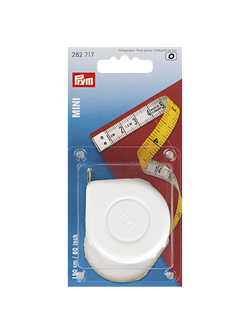 Prym Mini Spring Tape Measure, White