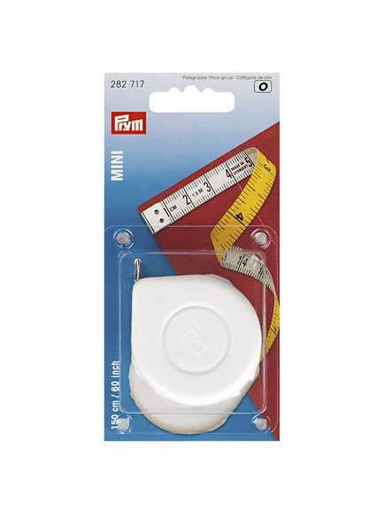 Prym Mini Spring Tape Measure, White